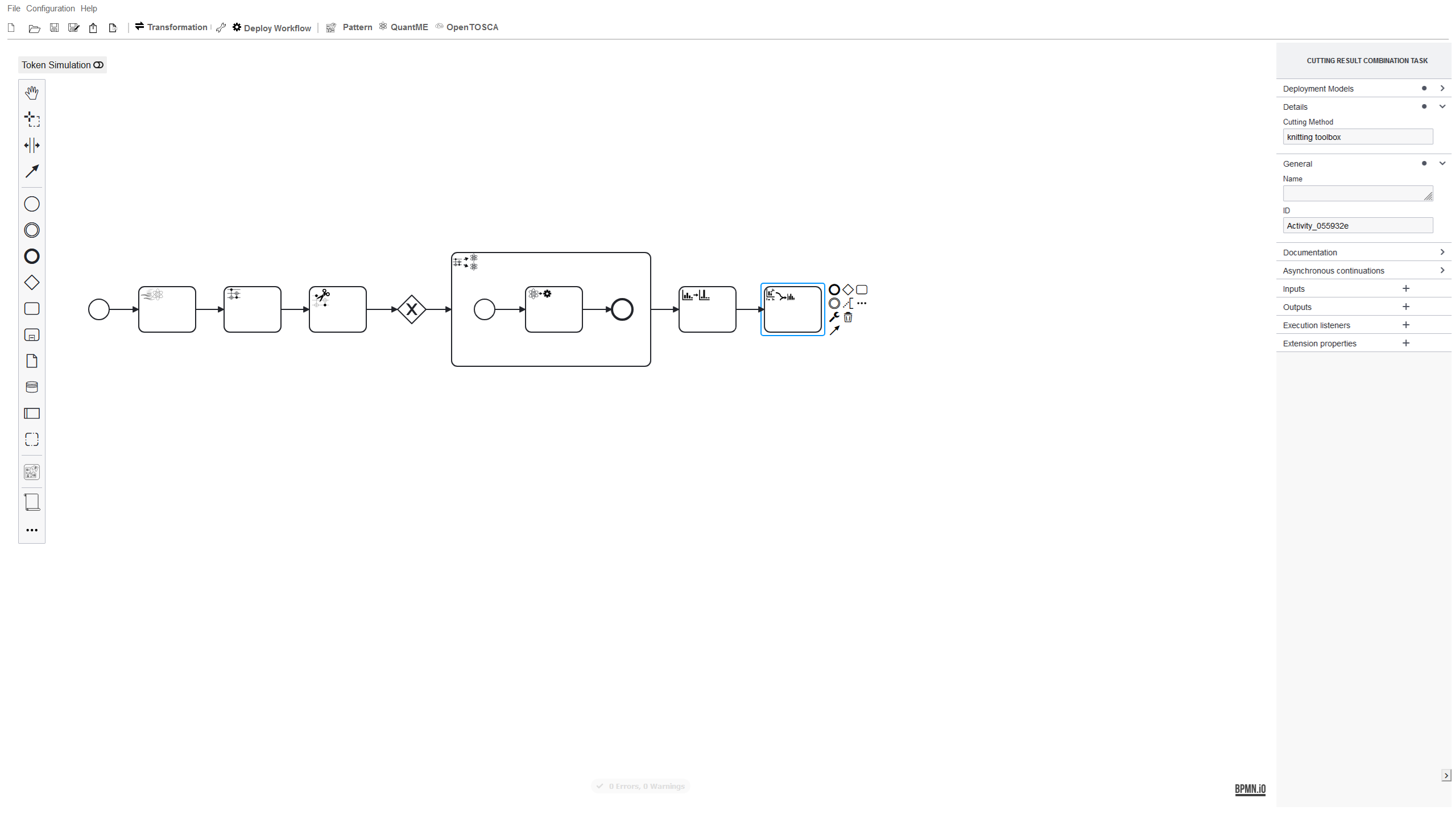 Modeler Configure Result Combination