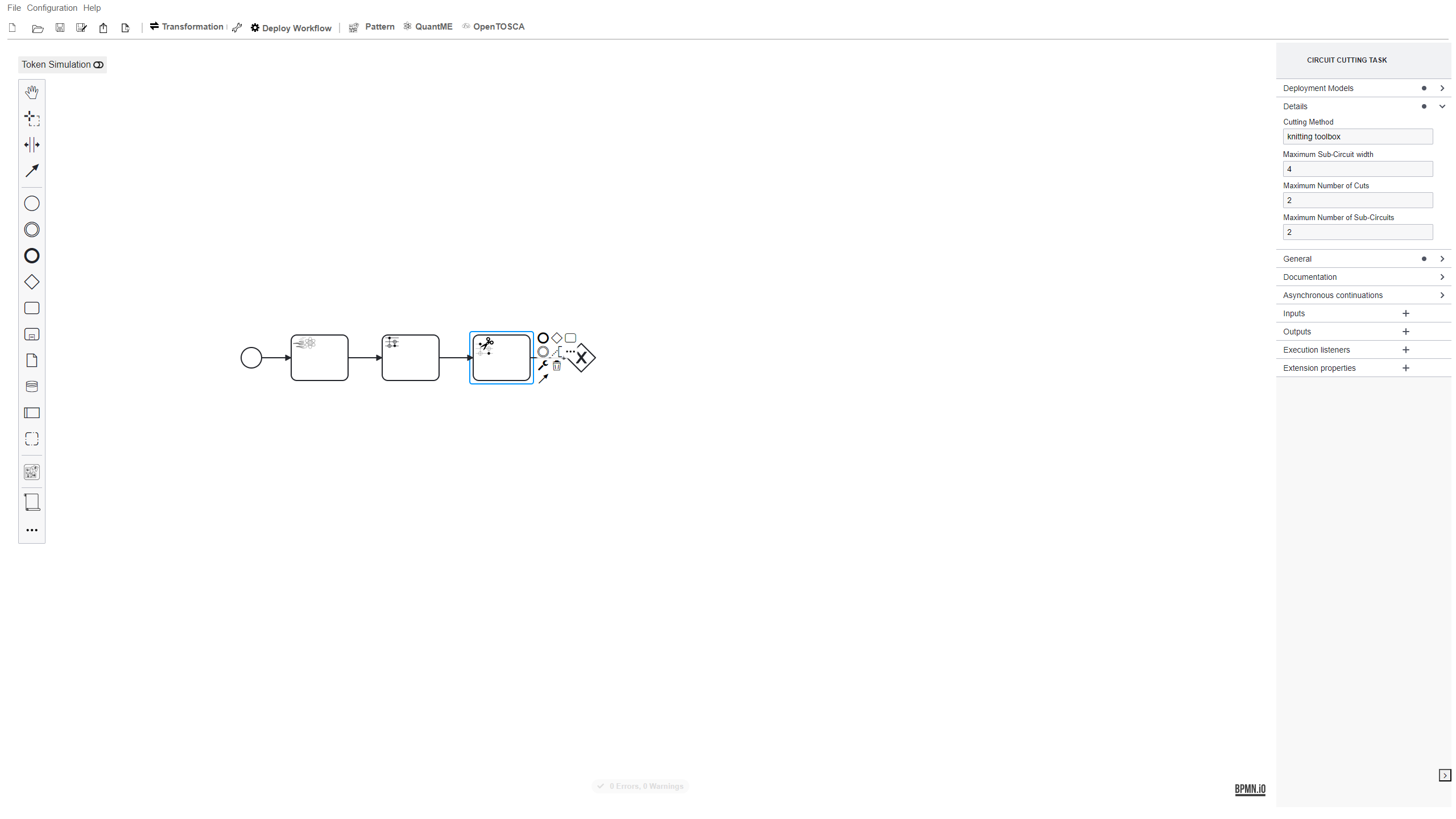 Modeler Configure Circuit Cutting