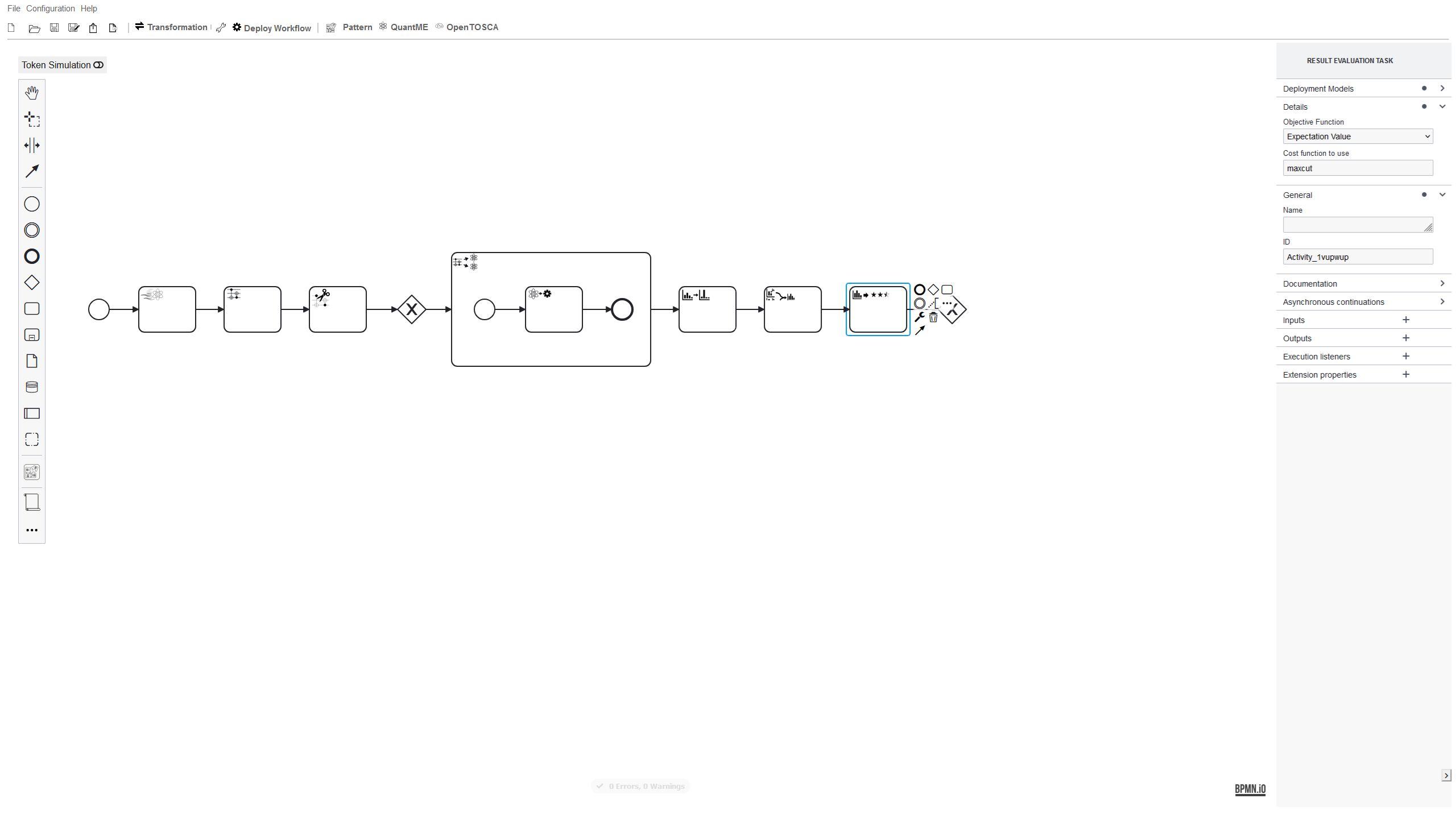 Modeler Configure Result Evaluation