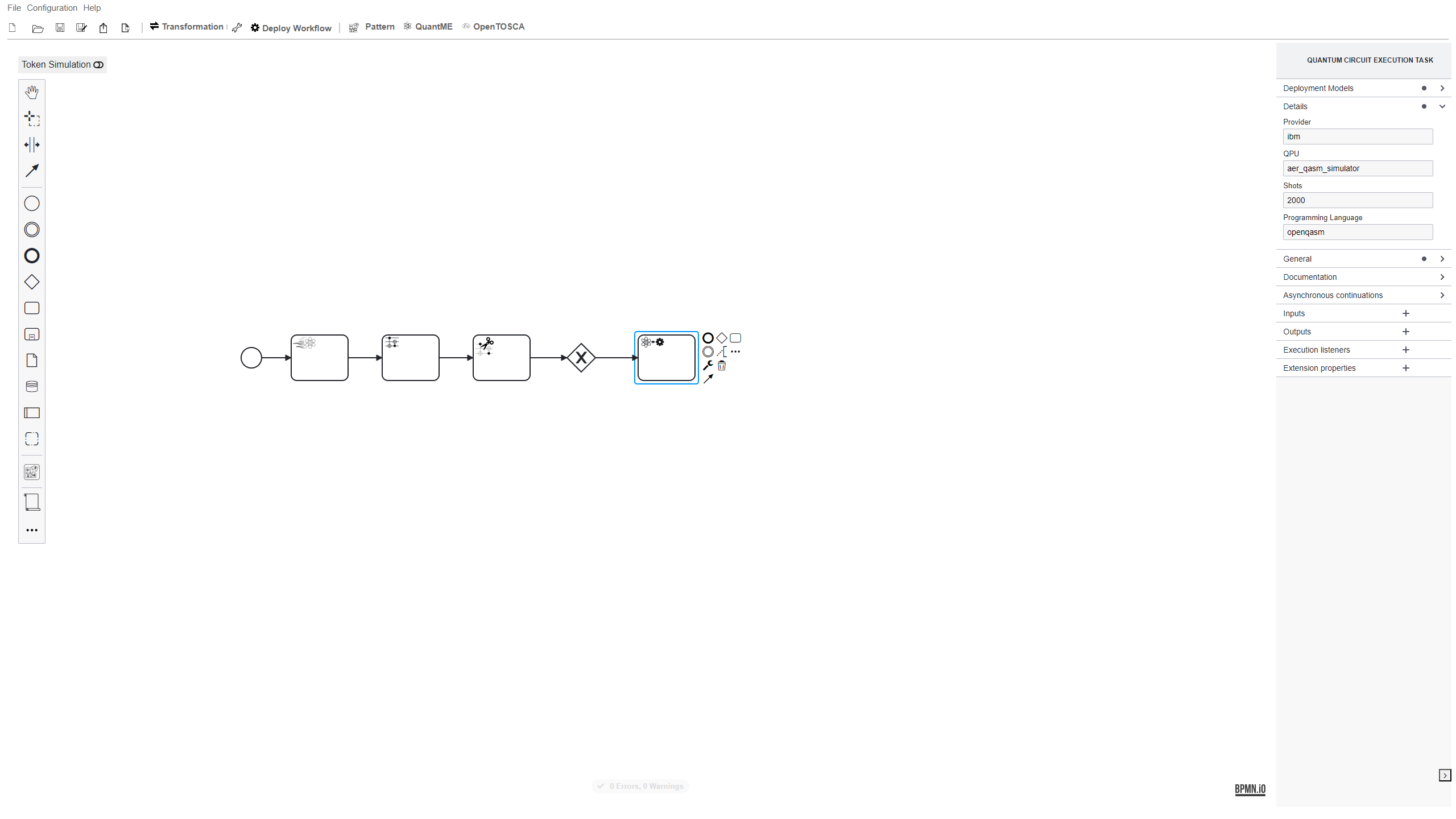 Modeler Configure Circuit Execution