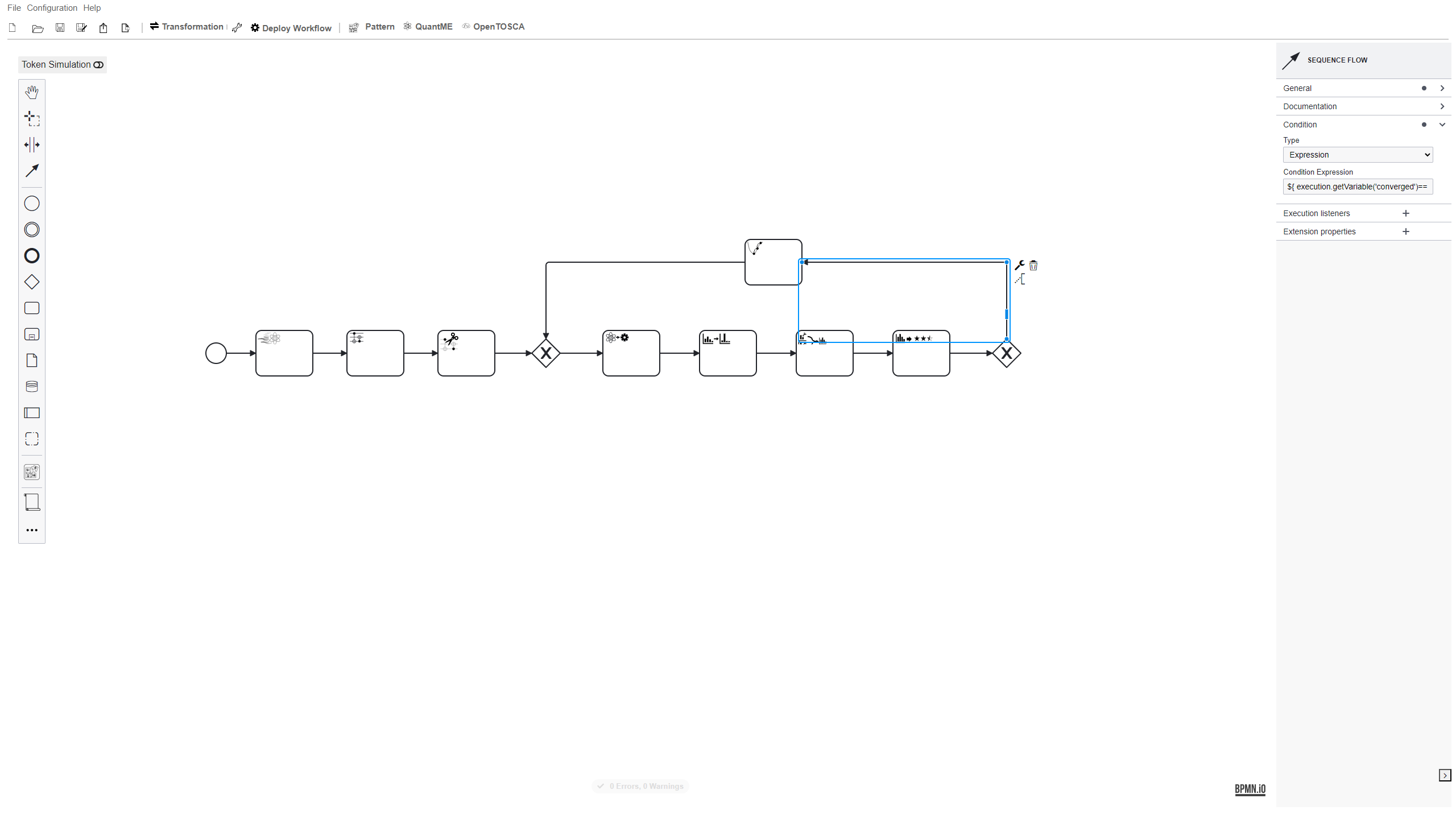 Modeler Configure Sequence Flow