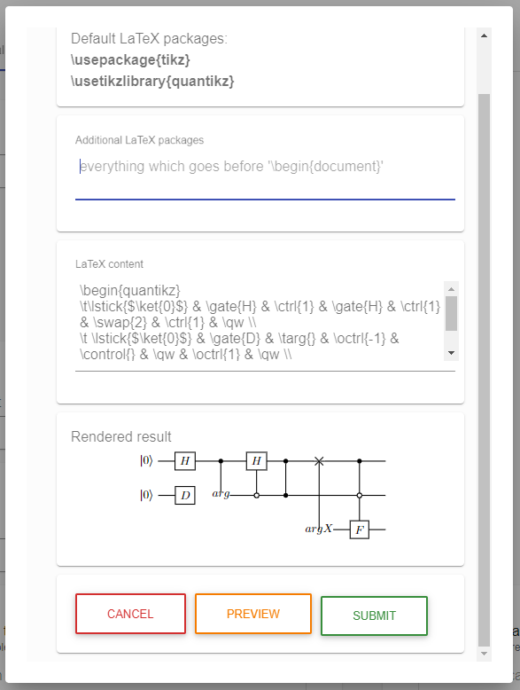 Latex renderer QuAntiL